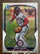 2023 Bowman Chrome #BCP-169 Edwin Solano 1st Bowman Mojo Washington Nationals