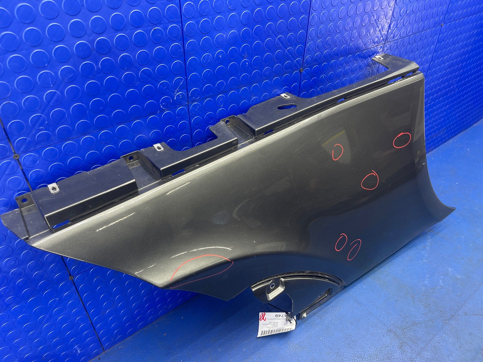 2016-2021 MCLAREN 570S REAR RIGHT LOWER QUARTER PANEL WING COVER (SGY) 13A5326CP