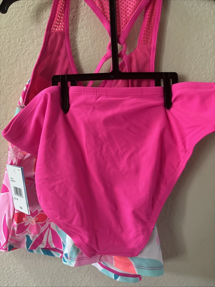 ~ Новый ~ ZeroXposure молодежи девочек 2 изделия плавать комплект ~ размер XL-16 - Изображение 3 из 4