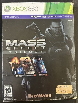 Mass Effect 1, 2, 3 (Xbox 360) VG DISC - GOOD CASE - 5 DISC
