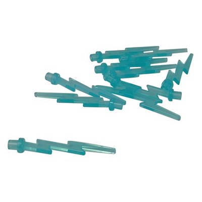 10 NEUE LEGO Wave Angular Lightning Bolt Trans-Hellblau