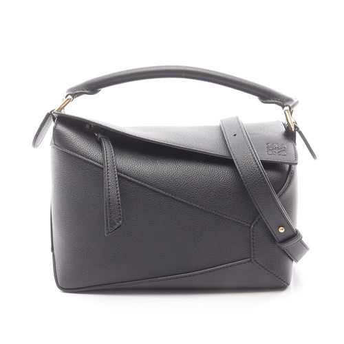 Loewe 2WAY Handbag Black Leather #RCB5874