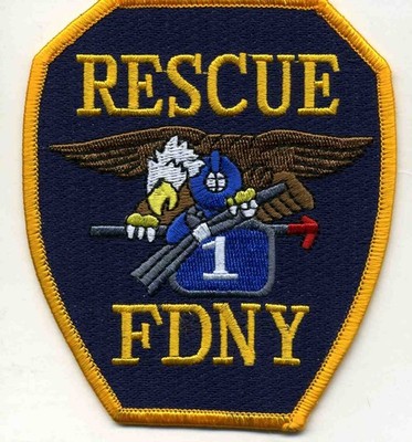 New York City - FDNY  Rescue - 1 ''EAGLE'', NY (3.75'' x 4.25'' size) fire patch