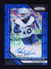2018 Panini Prizm Rookie Blue Scope 87/99 Cedrick Wilson Jr #RA-CW Auto 0p10
