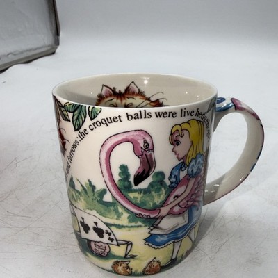 ALICE IN WONDERLAND Coffee Mug Cafe By Paul Cardew England 2004 Cheshire Cat