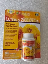 Trunature Vision Complex Lutein & Zeaxanthin, 140 Softgels, New sealed