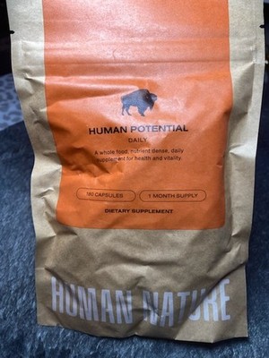 Human Nature Wild Grass Fed Bison Organ Supplement Vitality 180 Caps New