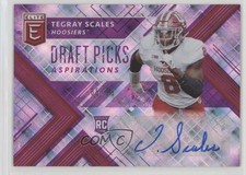 2018 Panini Elite Draft Picks Aspirations Purple 65/99 Tegray Scales Auto 3wl