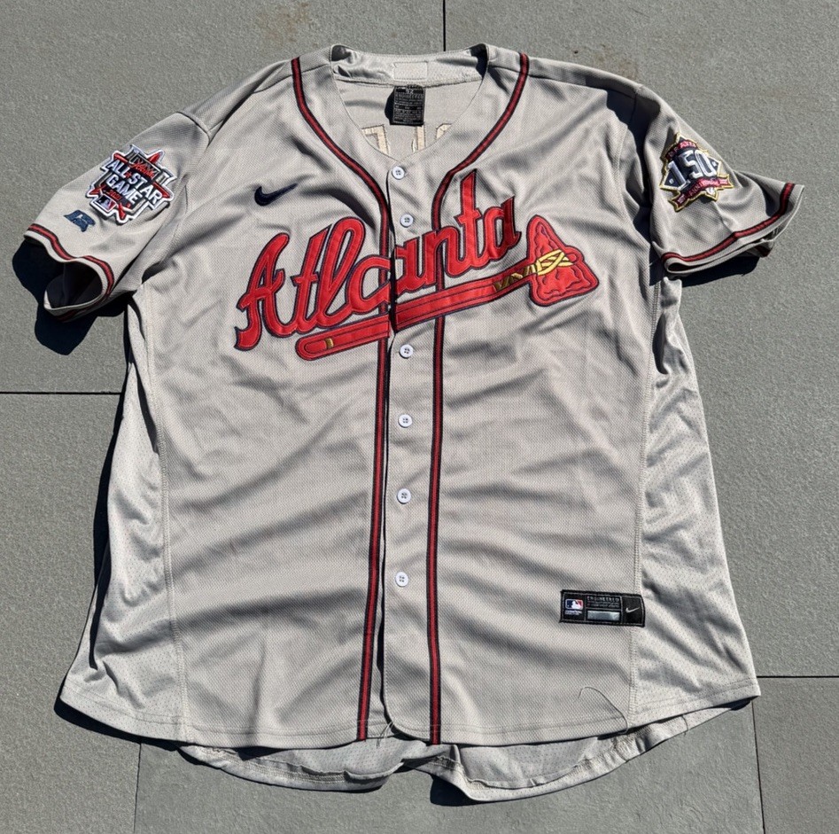 Nike Atlanta Braves Jorge Soler #12 MLB All-Star Game Gray Men's Jersey Size 52