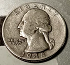 1948 P  Washington Quarter - 90% Silver, 78 Year-Old Coin