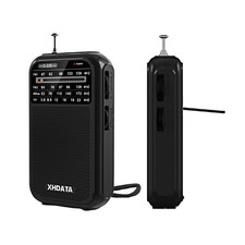 NEW XHDATA D220 Portable Pocket Radio Shortwave AM FM SW Receiver 2AA Battery US