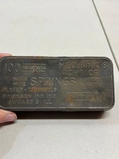Vintage Simonsen Industries Music Wire Springs Advertising Tin Box