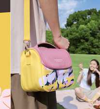 Starbucks Floral Insulated Lunch Cooler Bag W/ Crossbody Strap Picnic Food Tote