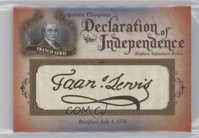 2016 Upper Deck Goodwin Champions 43/76 Francis Lewis #DOI-24 he7