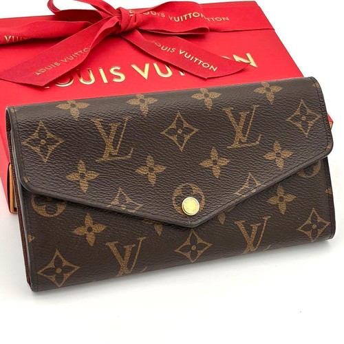 Louis Vuitton Long Wallet Monogram Portefeuille Sarah Brown Brown