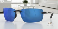 COSTA DEL MAR 6S9074 04 Gulf Shore Shiny Black Blue Mirror 66 m Men's Sunglasses