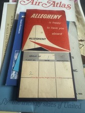 Lote de aerolíneas. Boleto PanAm Stock, Aloha Allegheny United Airlines Atlas 2 postes