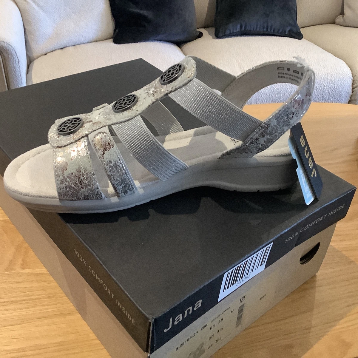 Sandali Jana Donna Relax Fit – Comodi, In Pelle, Con Tacco A Blocco E Materiali Riciclati