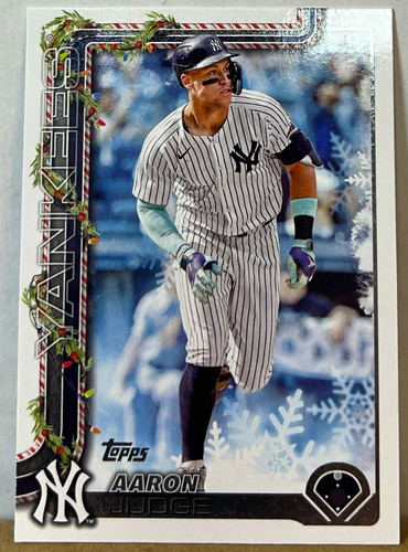 Topps 2025 Topps Holiday #H161 Aaron Judge New York Yankees Insert Baseball