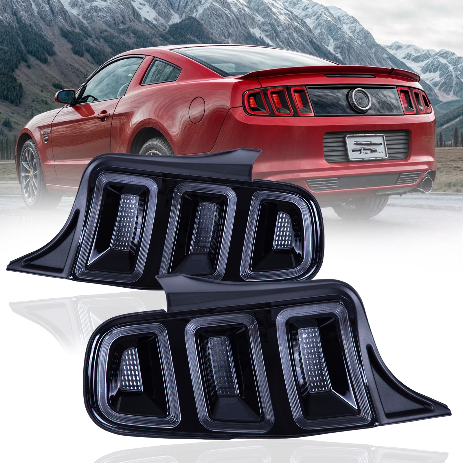 For 2010-2014 Ford Mustang Tail Lights LED Rear Brake Lmap Sequential ...