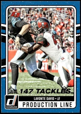 2016 Donruss #3 Lavonte David Production Line Hits E1