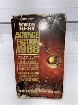 The Worlds Best Science Fiction 1968 PB Asimov,Ellison, Aldiss,Delany,Zelany +