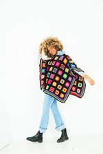 10168 Crochet Double Knit Poncho & Blanket Crochet Pattern hard copy genuine