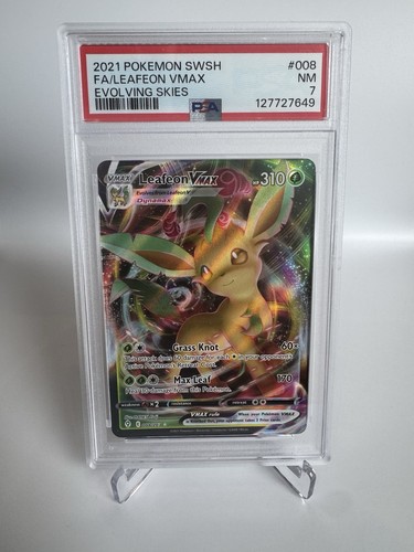 Leafeon VMAX graded PSA 7 for sale on eBay