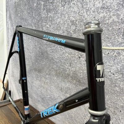 Vintage Trek 1100 Aluminum Road Bike Frame 58cm Black USA CRMO