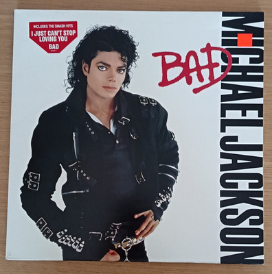 Michael Jackson Bad LP Vinyl 1987 12'' Schallplatte Wie NEU! Near Mint