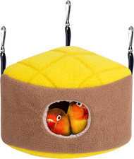 Plush Bird Nest for Cockatiel Bird, Parakeet Cage Accessories, Small Bird House