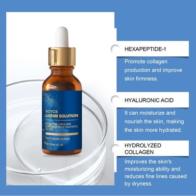 Firming Plumping Facial Serum Nourishing Gentle Formula for Elasticity Radiance