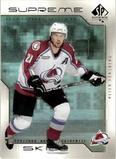 1999-00 SP Authentic Supreme Skill Hockey Peter Forsberg Colorado Avalanche #SS3
