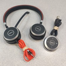 Jabra Evolve 40 Wired Stereo USB Headset HSC017 W/ Controller ENC010