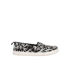 TOMS Alpargata Dino Slip On Youth Boys Black Flats Casual 10018377T