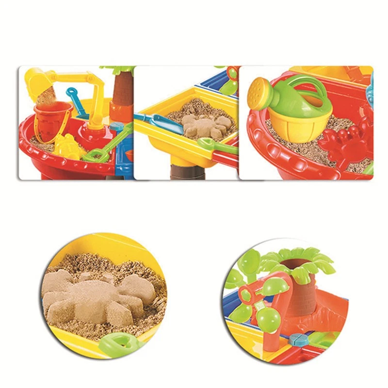 22-teiliges Strandspielzeug-Set Für Sicher Baumform Strandtisch 4P6L