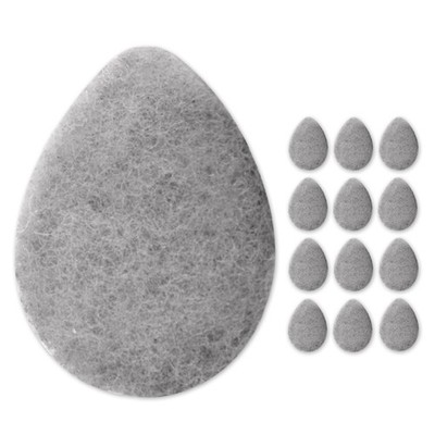 KOL Face Scrubber, Charcoal Infused Exfoliating Facial 12 Count (Pack of 1)