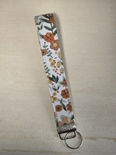 Floral Print /Wristlet/ Key Fob/ Keychain/ Car Accessory Handmade