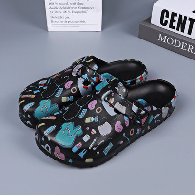 I Damen Clogs EVA rutschfest bequem verstellbar Hausschuhe