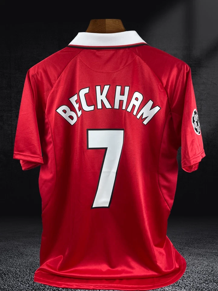 Camiseta local Manchester United 1999-2000 - Beckham #7 - Camiseta de fútbol vintage Foto 2 de 4