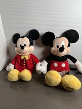 Disney Mickey Mouse Plush Lot Of 2 Bow Tie Mickey And Disney Store Cal Mickey
