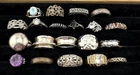 Sterling Silver Rings Lot of 20 Vintage & Modern 104g