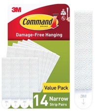 Command Picture Hanging Strips, Narrow, Value Pack - 14 Pairs (28 Strips) - Adhe 1.39 per strip