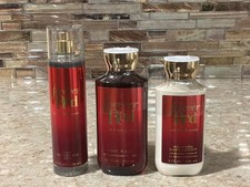 Bath Body Works FOREVER RED Lot of 3 Body Mist, Body Lotion Shower Gel
