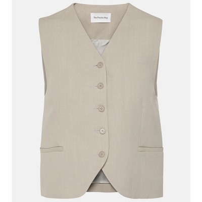 The Frankie Shop Chelsea Vest in Beige size XS