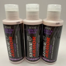 3x (4oz Bottles) Shine Armor All in One Scratch & Swirl Remover Revive Paint Cor