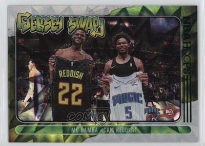2020-21 NBA Hoops Jersey Swap Green Explosion 78/89 Cam Reddish Mo Bamba #5 1ek2