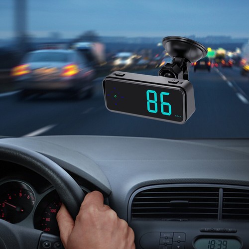 GPS Digital Speedometer with Compass Colorful LED Display Car HUD (with Bracket) - Zdjęcie 3 z 10