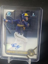 2022 Bowman Chrome Larry Ernesto 1st Prospect Auto Autograph #CPA-LE Brewers