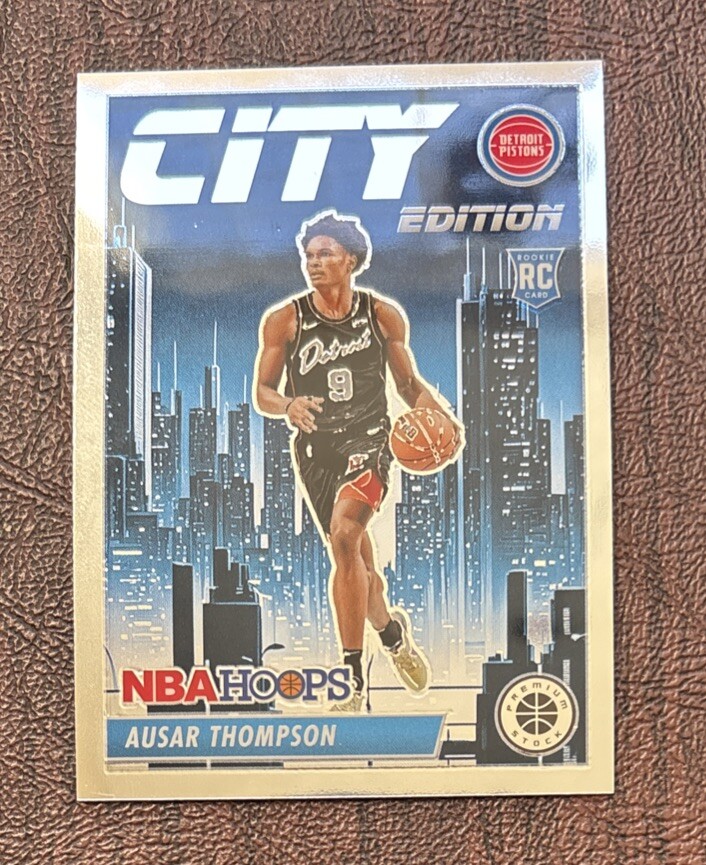 2023-24 HOOPS PREMIUM STOCK #11 AUSAR THOMPSON CITY EDITION